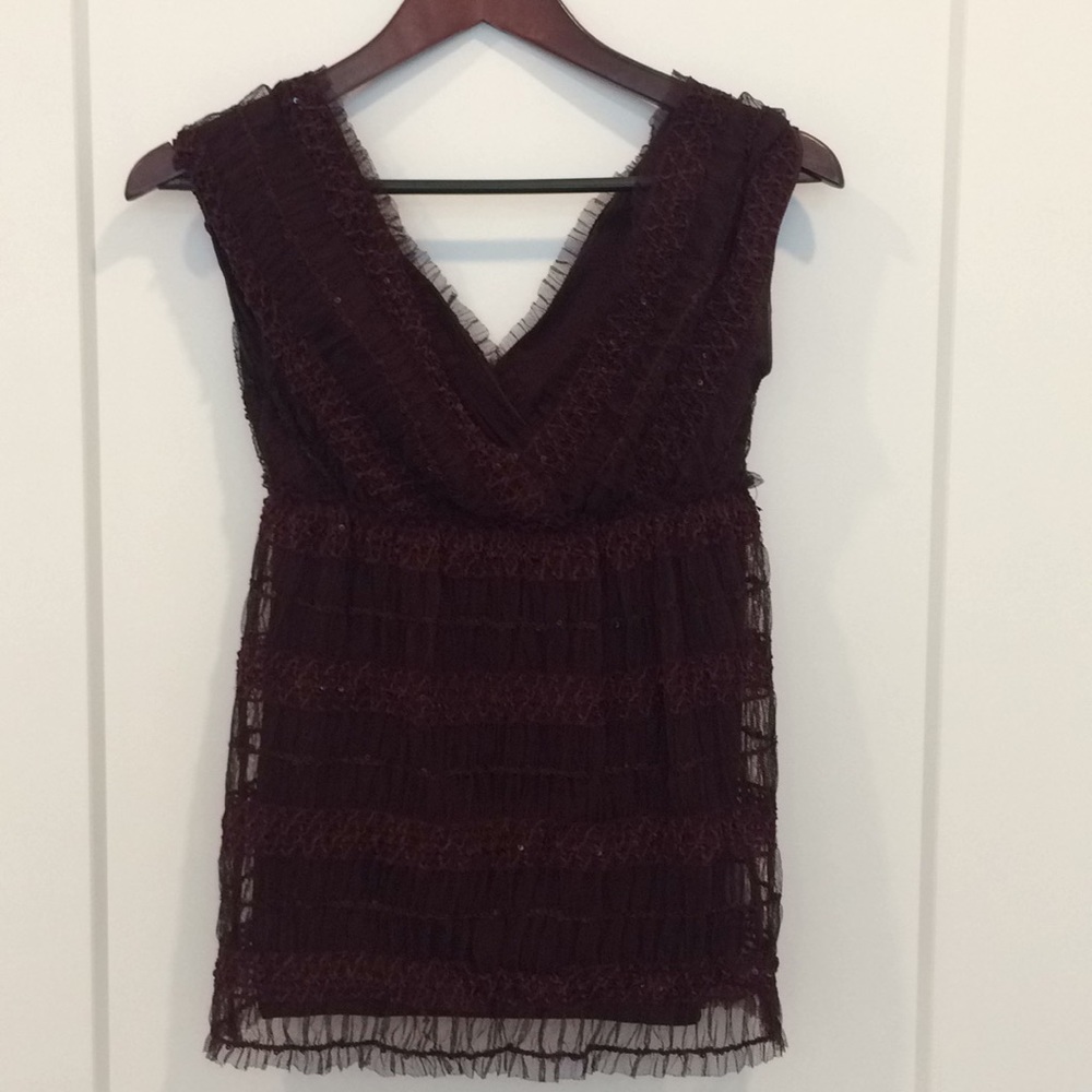 Max Studio Blouse Burgundy